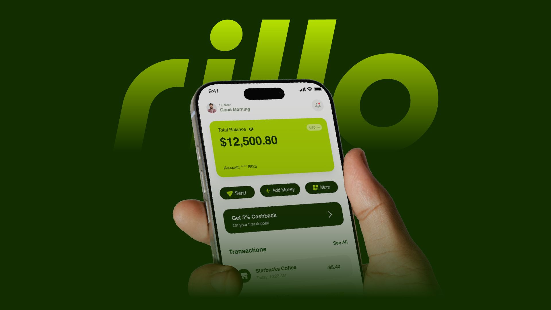Rillo — Fintech Branding & Product Design case study preview