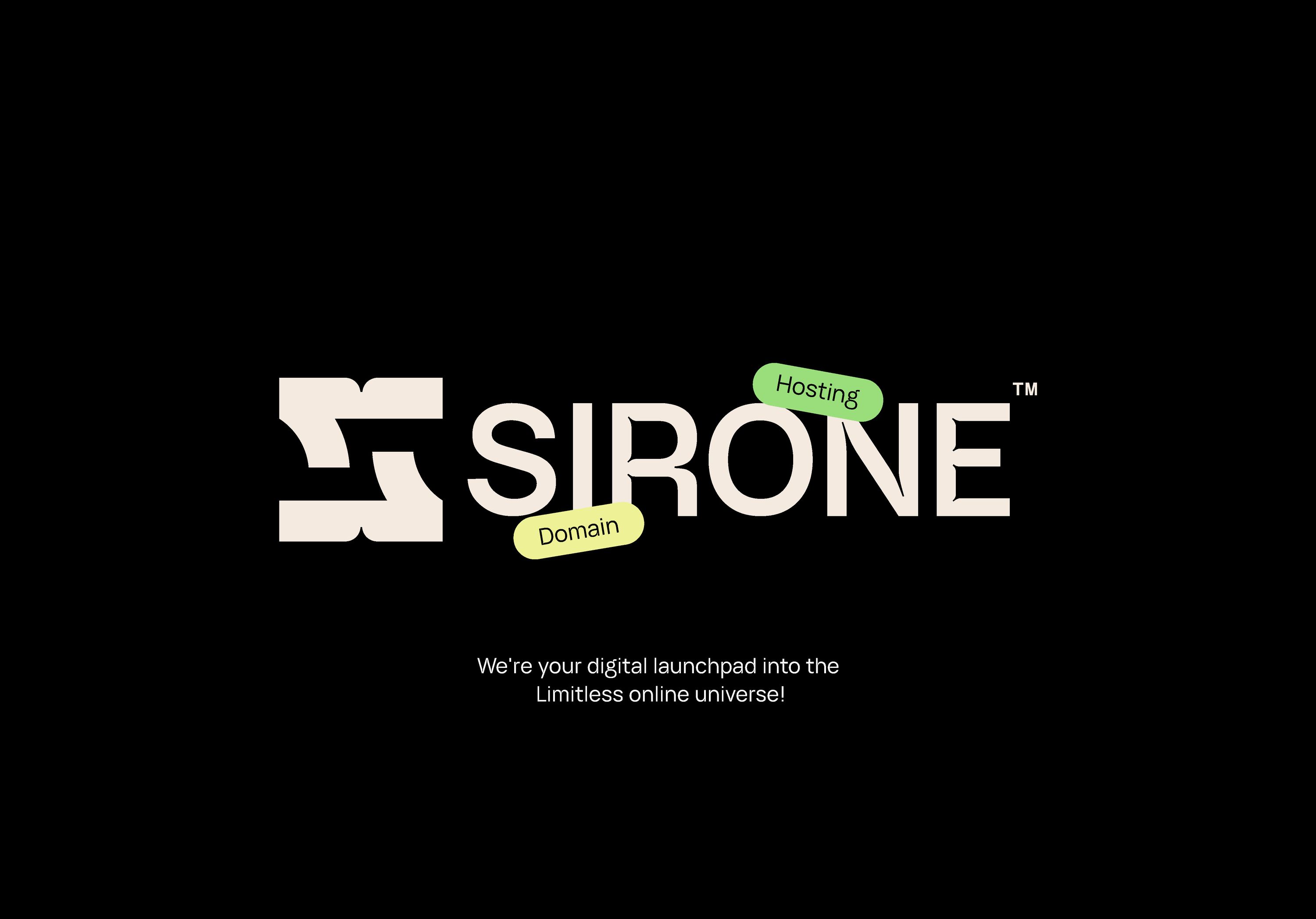 SIRONE — Hosting Brand Identity case study preview